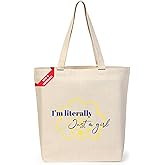 Amazon Brand- Eono, 100% Cotton Cloth Bag,Reusable Tote Bags,Shopping Bag For Grocery, Vegetable Bag For Shopping, Aesthetic 
