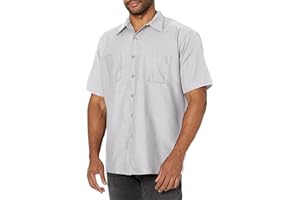 Red Kap Herren Industrial Work Shirt, Regular Fit, Short Sleeve Button-Down-Arbeitshemd