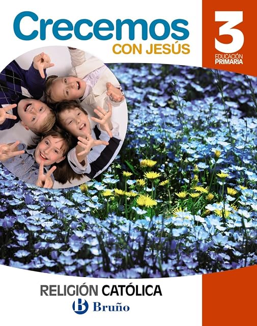 Portada de Religión católica Crecemos con Jesús 3 Primaria