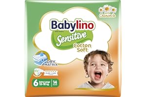 Babylino Sensitive Nappies Size 6 Extra Large (13-18kg) 14 Units