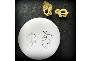 BNN - Avance/Serie 7000 - Herz Love Tiere - Pasta Disc kompatibel mit Philips Pasta Maker Avance/Serie 7000 (Schildkröte & Hase)