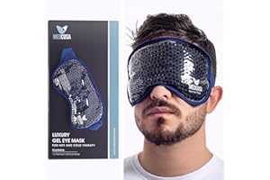 Medcosa Eye Ice Pack | Cool & Soothe Your Tired Eyes with Our Cold Gel Mask | Cooling Pain Relief for Puffy Eyes, Aiding Migraines & Aiding Sleeping