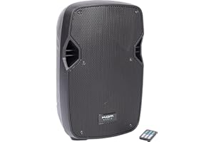 KAM RZ10ABT 300W 10" Active Bluetooth® Speaker with Built-In Media Player, USB, SD Card, and Multiple Audio Inputs