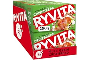 Ryvita Multigrain Crispbread | Healthy Snack | High in Fibre | 16 PACKS of 250g
