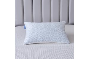 Flanhorest Kühlkissen für heiße Schläfer – für Seiten- undRückenschläfer – verstellbares Bettkissen Queen– geschreddertes