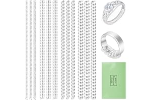 NICECRAFT 13 Pcs Ajusteur de Taille de Bague pour bagues Amples, 4 Tailles, Ensemble réducteur et ajusteur Invisible, Ajusteur de Bijoux, Réducteur de Bande pour bagues Larges, Snuggies
