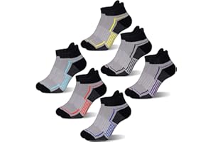 SEEYAN Kids Socks Boys Ankle Athletic Socks Half Cushioned Low Cut Sport Cotton Breathable Socks 6 Pairs