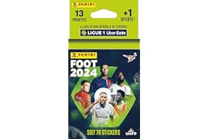 Panini Foot 2024 Ligue 1 Uber Eats Blister 13 Pochettes + 1 Offerte