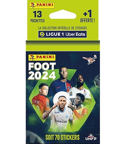 Panini Foot 2023 Ligue 1 Stickers - Album + Boîte de 50 pochettes Panini Foot 2023 Ligue 1 Stickers - Album + Boîte de 50 pochettes