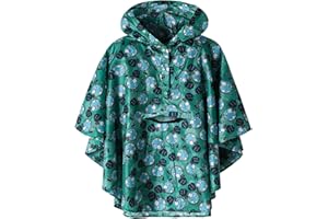 SAPHIROSE PONCHO Manteau Imperméable Léger pour Enfants-Vêtements de Pluie Veste de Poncho