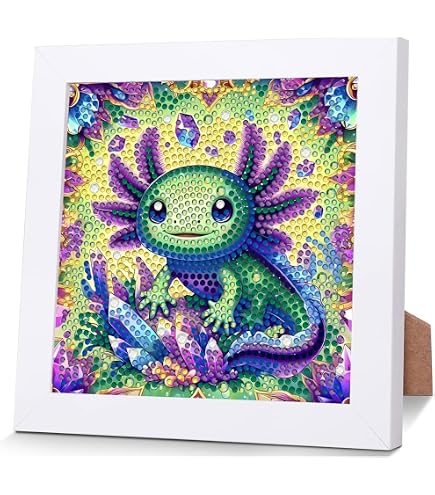 4-teiliges Diamantmalerei-Set Für Kinder – Tier-Motive 15x15 Cm (Panda, Schildkröte, Eule, Kuh)