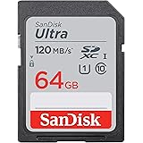 SanDisk Ultra 64GB SDXC Memory Card, Up to 120 MB/s, Class 10, UHS-I, V10