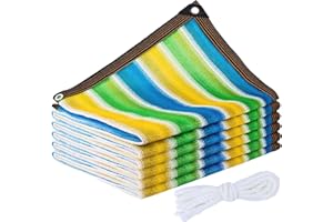 GUOSIYAO Malla Sombreo Red De Sombra con Ojales Malla Sombreadora 2x3m Malla Sombra Exterior con Cuerda De Poliéster Tela De Sombra para Plantas De Jardín Granero Tasa De Sombreado 90% Vistoso