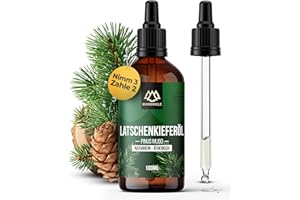 ‎NORDHOLZ NORDHOLZ® Latschenkieferöl [100% naturrein] Harzig & belebend – Ätherisches Öl in Pharmaqualität aus Wasserdampfdestillation – Vegan, Laborgeprüft – Für Sauna, Diffusor & Aromatherapie