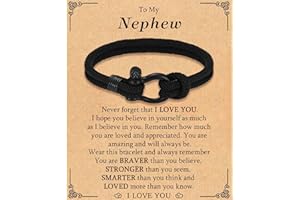 TEVOP Gifts for Teenage Boys, Son Grandson Brother Nephew Friend Gifts, Braided Bracelet Graduation Gifts for Him, Boys Birthday Christmas Graduation Confirmation Presents