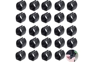 LEZED Cuscinetti del Tubo della Sedia in Plastica Piedini di Plastica per Tubi con Morsetto per Sedia Sedia Piede Piano Scivola Feltrini per Sedia in Plastica per Tubi Tondi 24 Pezzi (25mm)