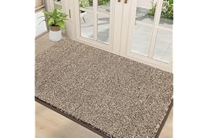 Pauwer Duża wycieraczka 90 x 150 cm, łapacz brudu, mata do drzwi wejściowych do wnętrz i na zewnątrz, antypoślizgowa mata barierowa, można prać w pralce, chłonna mata wejściowa