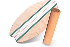 STAASH® Balance Board – per Equilibrio, Fitness e Riabilitazione – 100% Legno – Allenamento Divertente a casa e in Palestra