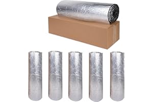 Cathpetic Dämmmatte Auto Selbstklebend 10mm 50 cm x 200 cm=1 m²,Schallschutzmatte Schaumstoffrolle,Feuchtigkeitsdicht, Kältebeständig, Wärmeisolierend und Schallisolierend Dämmmatte,5 Rolle