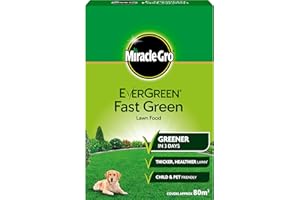 Miracle-Gro EverGreen Fast Green Lawn Food, 80 sq m Coverage (Child and Pet Friendly)