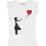 New T-Shirt Donna Fiammata Bambina Palloncino Cuore Idea Regalo