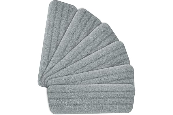 Vicloon Mop Pads, 6 stycken mopprengöringsdynor för mopp, rengöringskuddar för alla spraytorkare och Reveal moppar tvättbara, 42 × 14 cm –