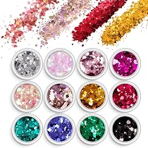 10g Glitzer-Mix Für Make-up & Nails – Festival, Face & Body Art, Bunt, PET-Material