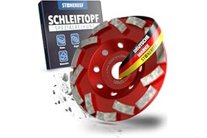 STONE REEF Szlifierka do betonu [125 x 22,2 x 20], talerz szlifierski 125 mm, frezarka tarcza do obróbki betonu