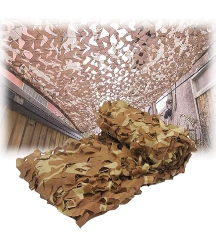 Rete Mimetica Militare Per Esterni - Tessuto Oxford 150D Per Caccia, Decorazione E Protezione Solare - Foto 3