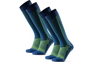 DANISH ENDURANCE Chaussettes de Compression 21-26 mmHg, Récupération Musculaire, Chaussettes de vol avec soutien gradué, anti-transpirant, Pour Hommes et Femmes, Unisexes, Lot de 1 ou 2