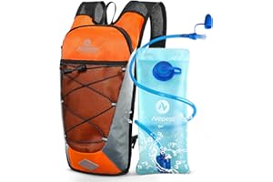 Nepest Hydration Backpack with 2L Water Bladder for Cycling, Water Backpack for Hiking Running, Lightweight Hydration Pack