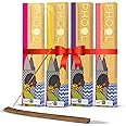 PHOOL LUXURY INCENSE Natural Floral Incense Sticks (Bundle Pack Of 4) I 4 Fragrances - Indian Rose, Lavender, Nagchampa, Tuberose I 100% Organic Agarbatti | Pooja Essentials