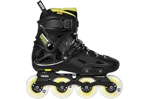 POWERSLIDE Playlife Inline Skates Aztec, Schwarz, Unisex für Herren und Damen, 80mm/86A Rollen, ABEC 5 Kugellager, Art. nr.: 880313