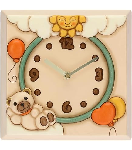 Mnsruu - Orologio da parete rotondo a forma di animale della giungla di Koala, silenzioso, non ticchettio, per camera da letto, soggiorno, ufficio, scuola, decorazione per la casa