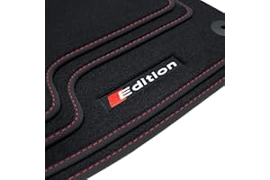 tuning-art X003-FBA Edition Line Alfombrillas para Audi A4 B8 8K 2007-2015 S Line S4 RS4