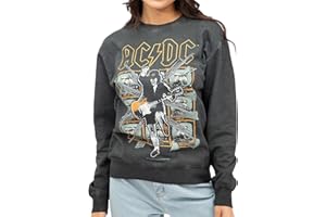 Cotton Soul ACDC - Gonflez votre vidéo - Femme Washed Crew