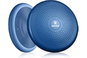 BODYMATE Cojín de Equilibrio con bombín, diámetro 34 cm | Cojín propioceptivo, cojín inestable, cojín Hinchable | Entrenamiento de Tronco, Espalda, Fitness, rehabilitación, coordinación