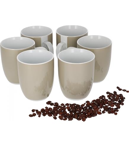 Lot de 4 bols à céréales ronds en porcelaine de 14 cm avec motif tissé Pour