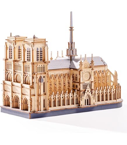Cuteefun Maquette en Bois a Construire pour Adulte, Horloge Hibou Puzzle en Bois en 3D à Monter, Kits de Construction de Bricolage en Bois, Idée Cadeau Créative