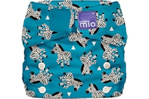 Bambino Mio, Miosolo All-in-One Reusable Nappy, Zebra Crossing, Onesize