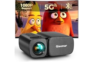 Mini Projector Vigpil 7500 Lumens WiFi Projector Bluetooth 1080P Full HD Supported, Portable Home Movie Theater Projector, Compatible with iOS/Android Phone/TV Stick/HDMI/USB/AV/PS5