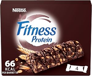 FITNESS Protein Cacao Barrette di Cereali Integrali al Cacao 20g