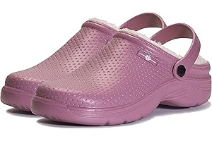 HSYOOES Zoccoli Donna Invernali Uomo Pantofole Impermeabile Sabot Scarpa Giardino Pelliccia Ciabatte Imbottite e Calde Pantofole da Giardino Antiscivolo Ciabatte