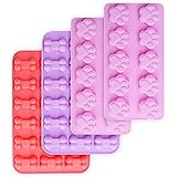homEdge - Stampi in silicone antiaderenti a forma di zampa di cucciolo e osso, per alimenti, per cioccolato, caramelle, gelat