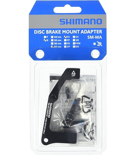 Adattatore Per Freni Shimano IS/PM 203 Mm – Compatibile Con BR M965, M755 – Montaggio Forcella E Posteriore – Componenti Bici Da Mtb E Strada