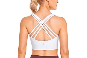 CRZ YOGA Reggiseni Sportivi con Spalline Lunghe da Donna per Donna Reggiseni Yoga Imbottiti Senza Fili