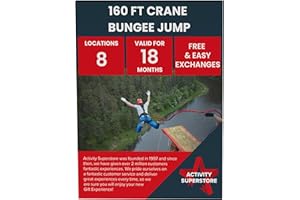 Activity Superstore 160ft Crane Bungee Jump Gift Experience Voucher, 18-month Validity, Experience Days, Bungee Jump UK, Bungee, Birthday Gifts