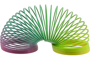 ReWu Regenbogenspirale Springspirale Spiralläufer Treppenläufer Mini Ab 3 Jahren Spielzeug Geschenkidee Geschenk Kindergeburtstag Mitgebsel Bunt ca. 6,5 cm