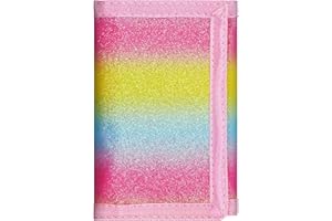 sundee RFID Trifold Canvas Outdoor Sports Wallet for Kids,Front Pocket Wallet with Magic Sticker, Kids Wallets for Girls -Girl 22