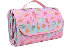 MEYDLL Picnic Blanket 200x200cm Picnic Blanket with Carrying Handle, Waterproof and Sand proof Outdoor Beach Blanket for Camping, Picnic, Hiking and Outdoor